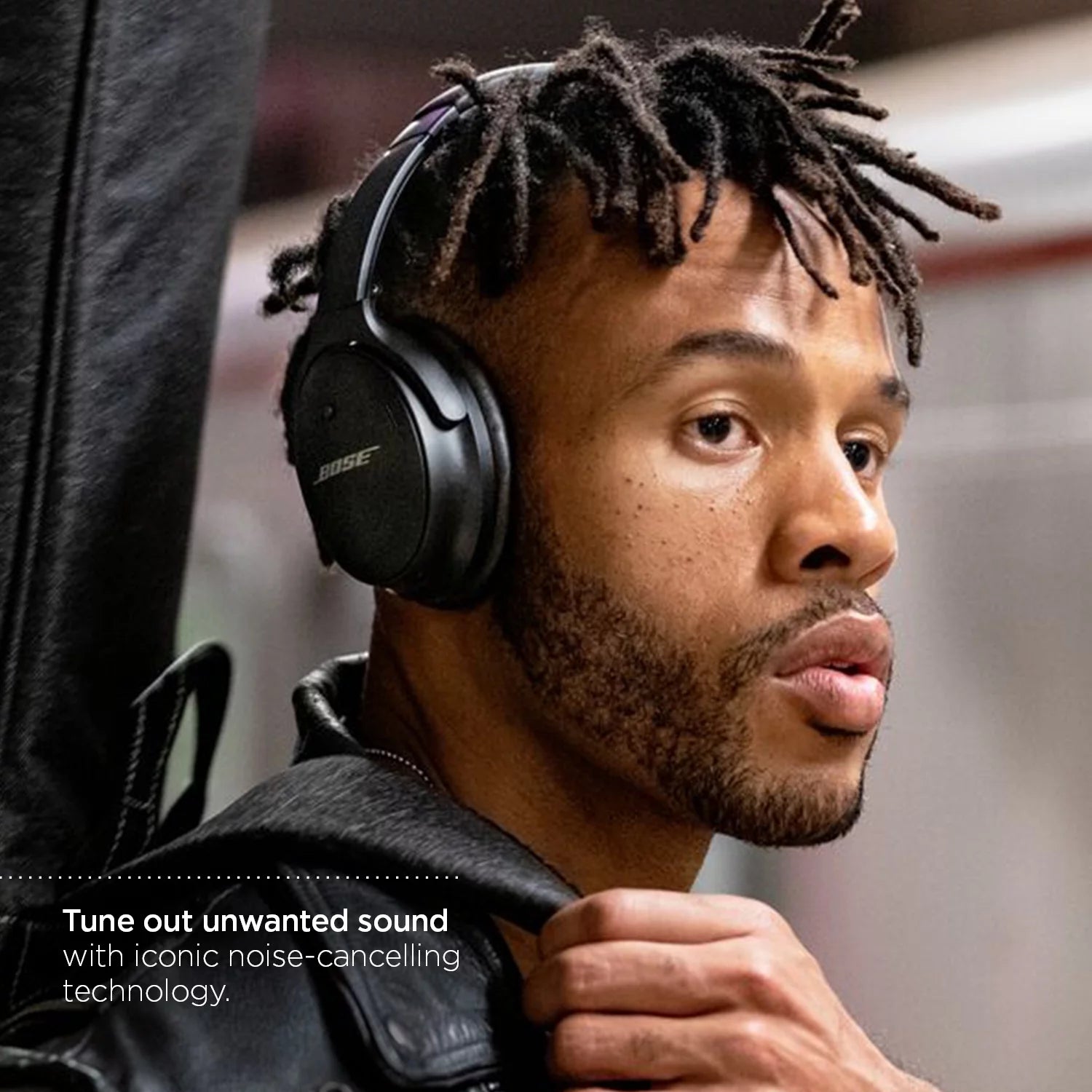 Wireless Noise Cancelling Over-Ear Headphones, Black C618