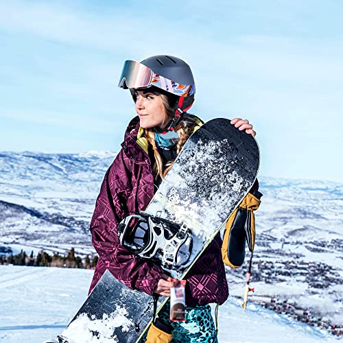 Ski Snowboard Helmet with Dial Fit and Ear Pads E430275