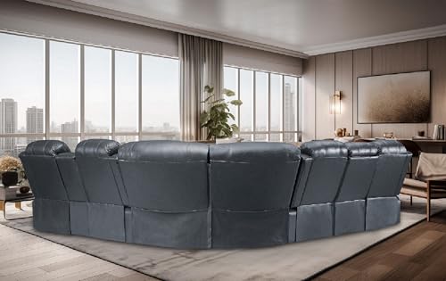 Brown Recliner Sectional Sofa I67754