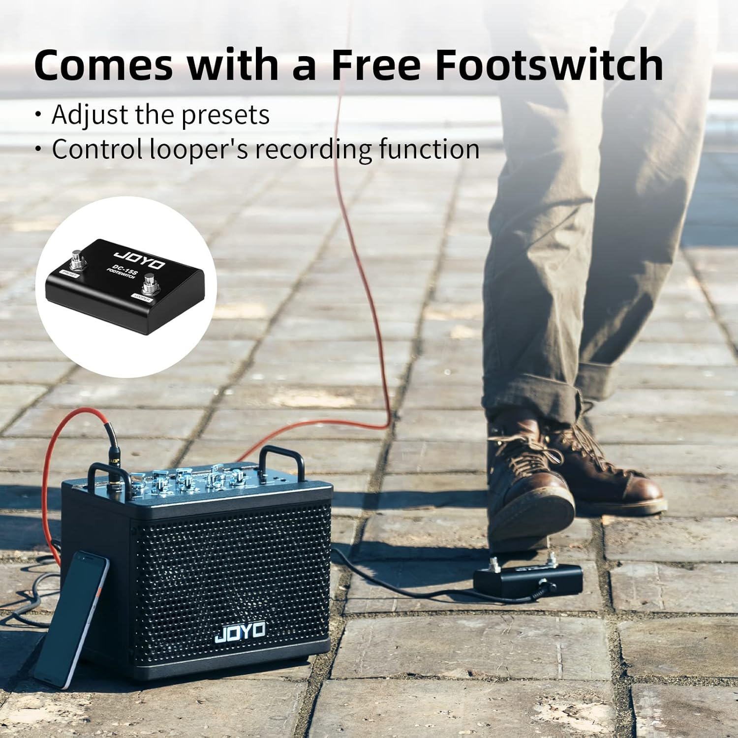 Digital Modeling Combo Amplifier Bundle with Audio Instrument Cable P9781