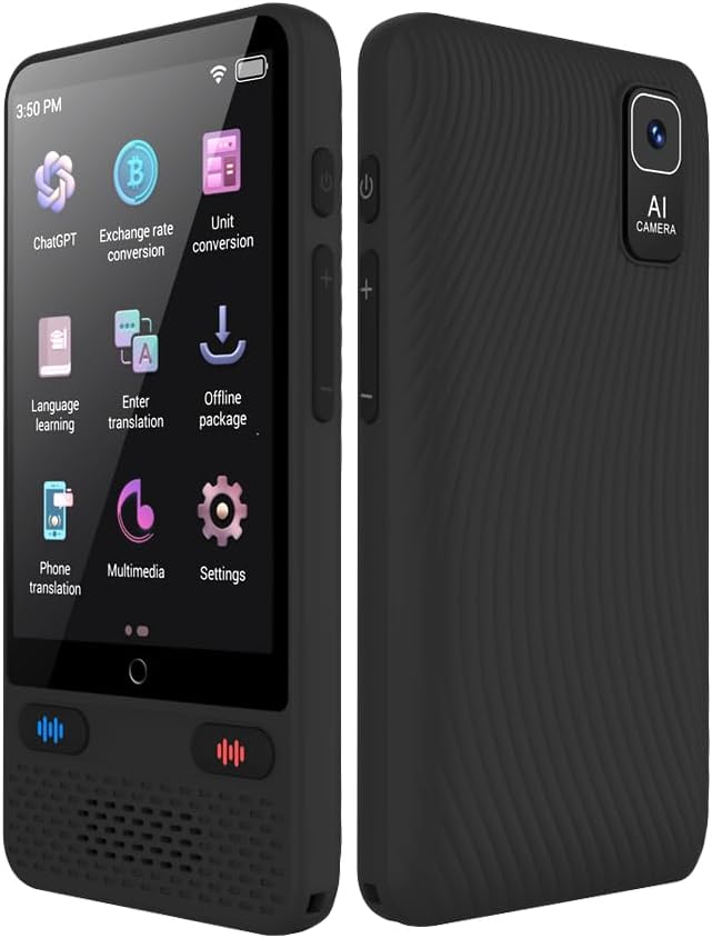 Language Translator Device,2024 Latest Two-Way Language Translator in 138 Languages, Online/Offline/AI/Voice/Photo Translation, Standy 240H, Portable Instant Translator for Business,Study & Travel