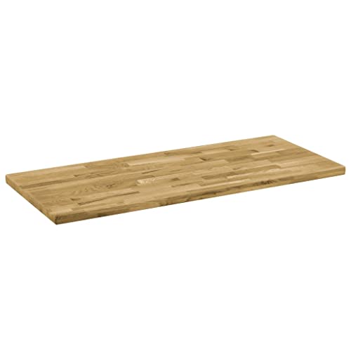 Solid Oak Wood Rectangular Table Top for Dining or Coffee Table B54420