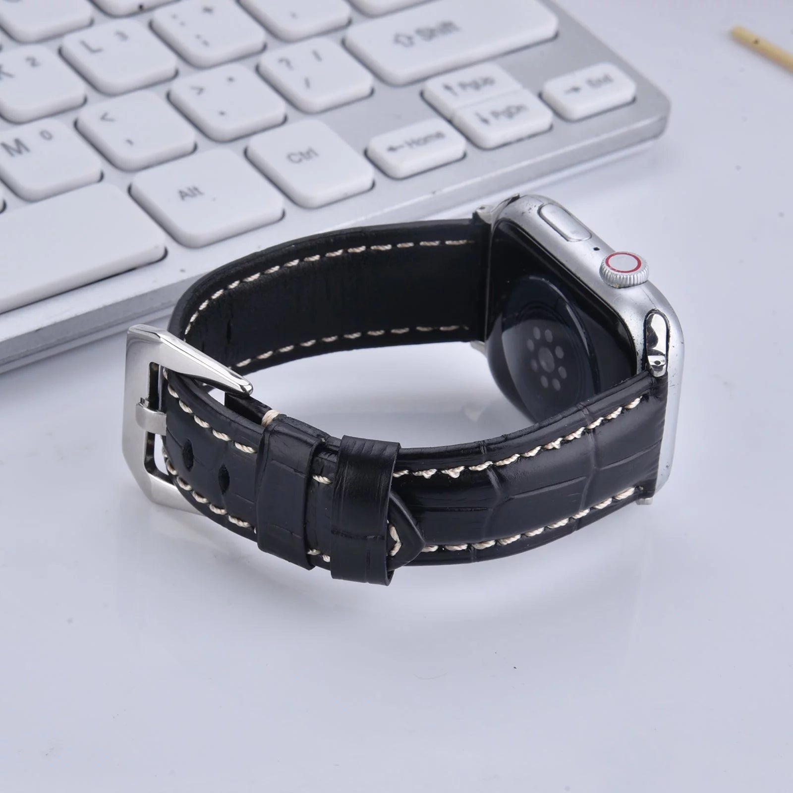 Genuine Leather Watch Band for 49mm 44mm 45mm 42mm J236