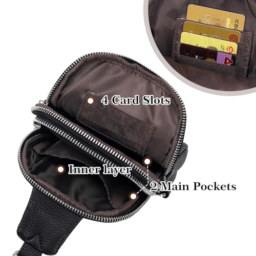 Vegan Leather Crossbody Sling Bag for Women T28896