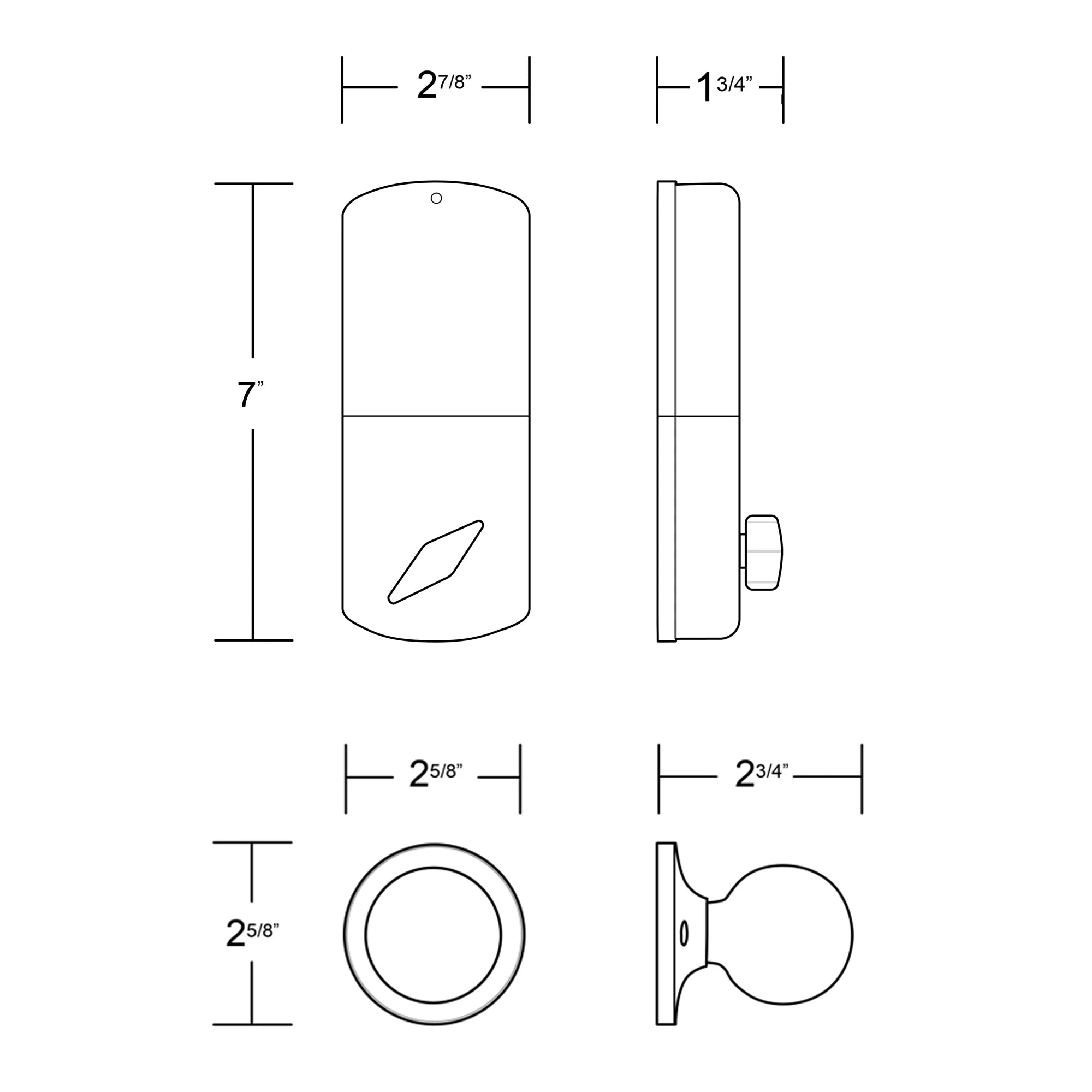 Keyless Entry Deadbolt with Digital Keypad W244