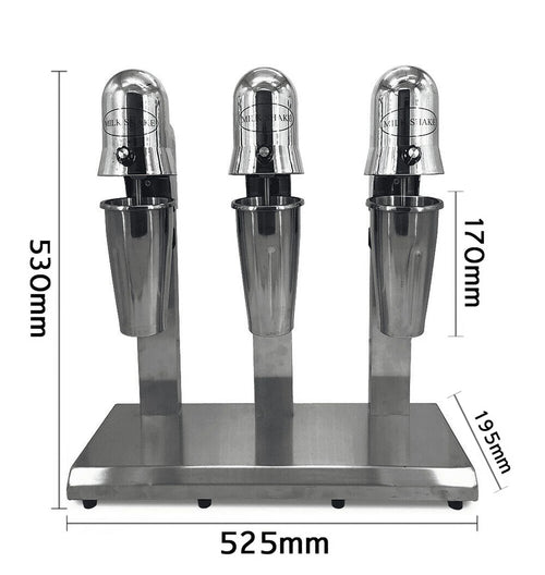 3 Head Milkshake Mixer Stainless Steel Electric U1368