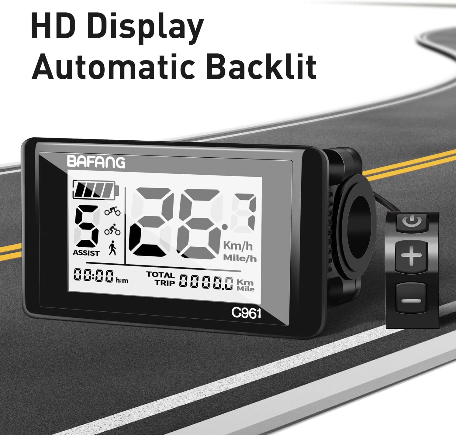 Ebike Display C961 for Bafang Motor System K3117