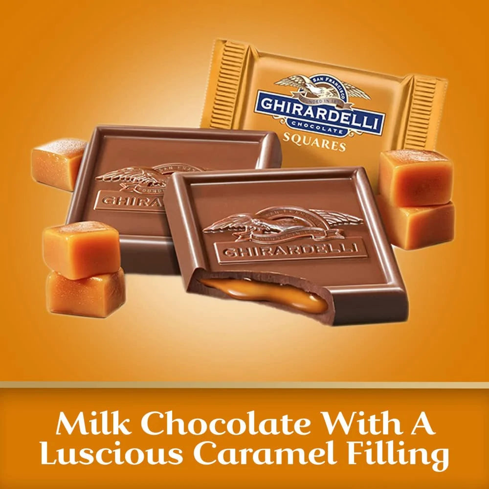 Milk Chocolate Squares with Caramel Filling, 3-Pack D658039