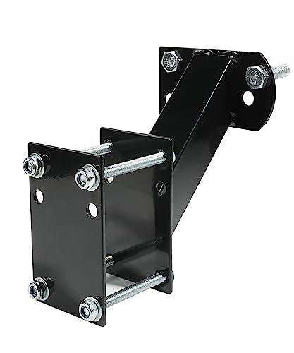 Spare Tire Mount Bracket for Trailer Tongue Boat Wheel,120LBS Weight Capacity,Side Mount Utility Spare Tire Carrier,Fits Most 4 & 5 Lugs Wheel Hold 3.94” 4” 4.25” 4.72” Bolt Patterns (Black)
