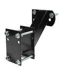 Spare Tire Mount Bracket for Trailer Tongue Boat Wheel,120LBS Weight Capacity,Side Mount Utility Spare Tire Carrier,Fits Most 4 & 5 Lugs Wheel Hold 3.94” 4” 4.25” 4.72” Bolt Patterns (Black)