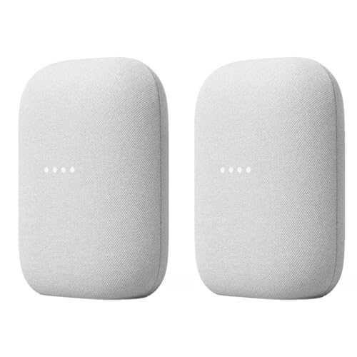 Smart Speakers (2-Pack) – Wireless Bluetooth & Wi-Fi Home Speaker Bundle with Stereo Sound B20740