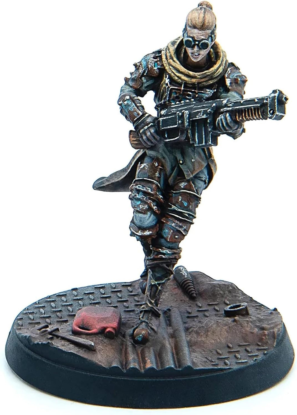 Fallout Wasteland Warfare Raiders The Forged 6 Unpainted Resin Miniatures with Scenic Bases 32MM Scale P915