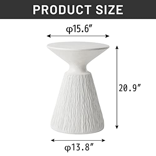 Concrete Outdoor Side Table with Pedestal Base I181