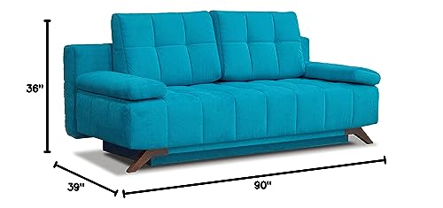 Sleeper Sofa with Storage, Queen Size, Dark Grey E481584