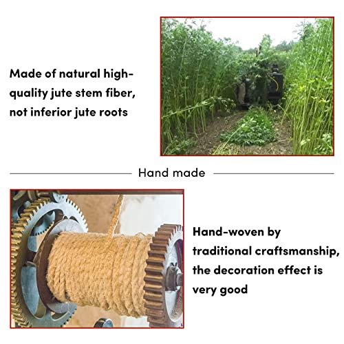 Natural Hemp Rope 1 in x 50 ft for Docks, Railing, Crafts, Tug of War L75761