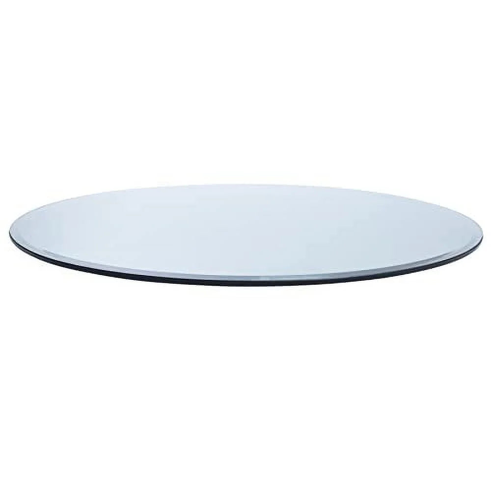 26" Round Tempered Clear Glass Table Top S581