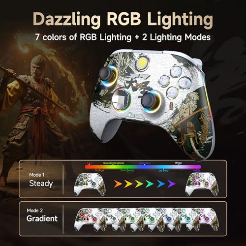 Wireless Bluetooth Controller with Hall Joysticks for PC, Android, Steam and Switch E86358