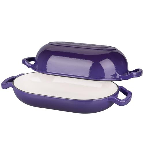 Enameled Cast Iron Dutch Oven with Lid for Bread Baking, 5QT M245