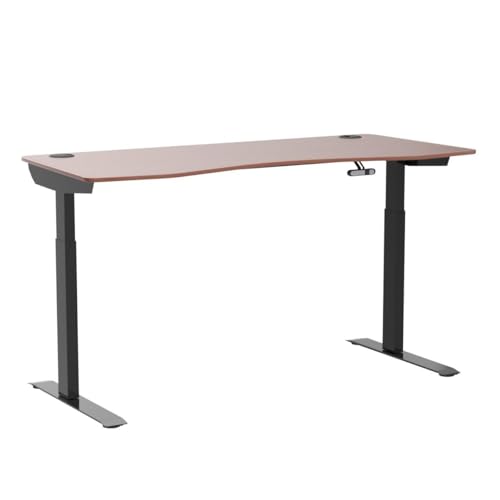 Electric Height Adjustable Stand Up Desk with Curved Top L3088