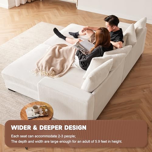Deep Seat Oversized Chaise Lounge with Ottoman, Grey M910