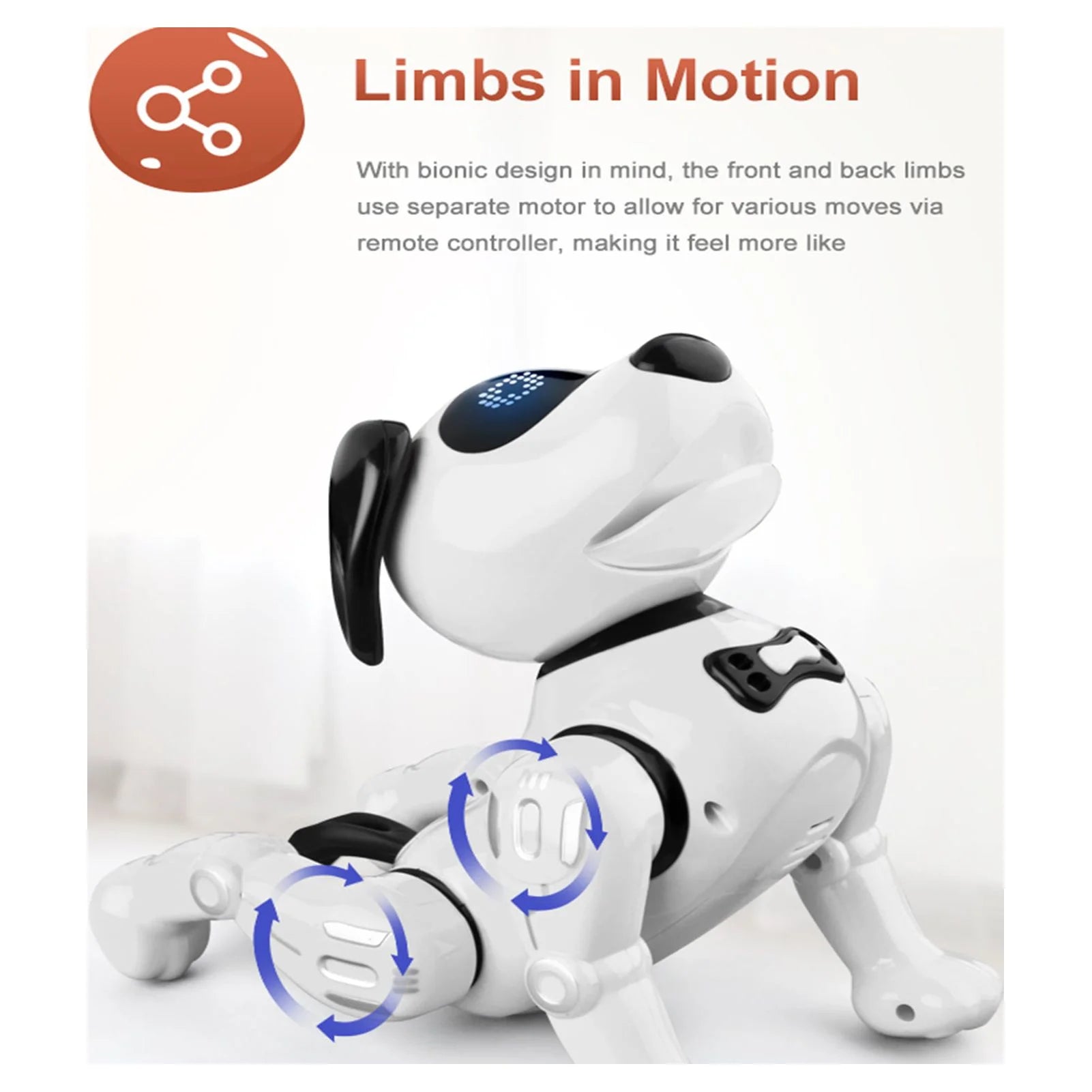 Programmable Robot Dog Toy RC Stunt Puppy O970668