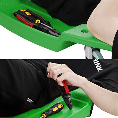 Low Profile Automotive Creeper with Padded Headrest, Red U80837