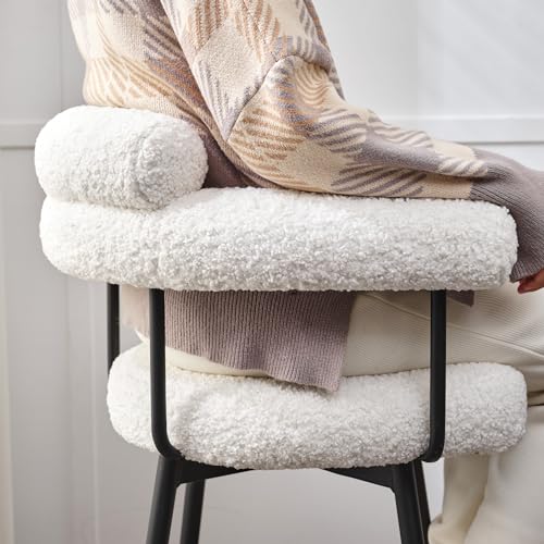 27 inch Swivel Counter Stools, Beige, Set of 2 D746