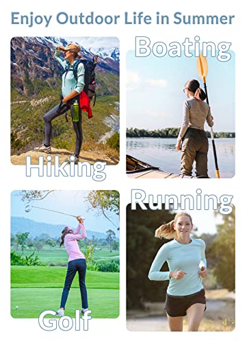 Women's UPF 50+ Long Sleeve Sun Shirt UV Protection Quick Dry Hiking Top L3865