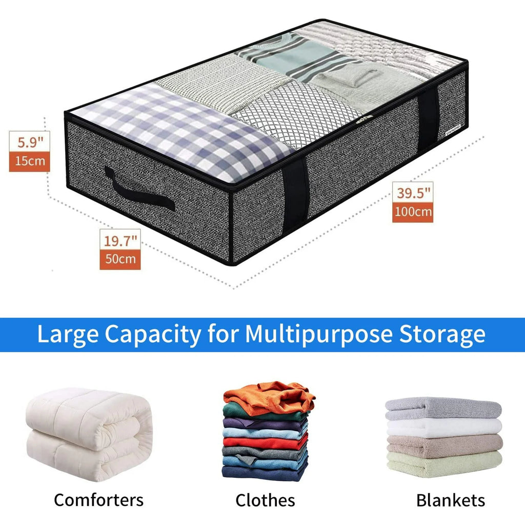 Foldable Underbed Storage Bags with Clear Window X23566