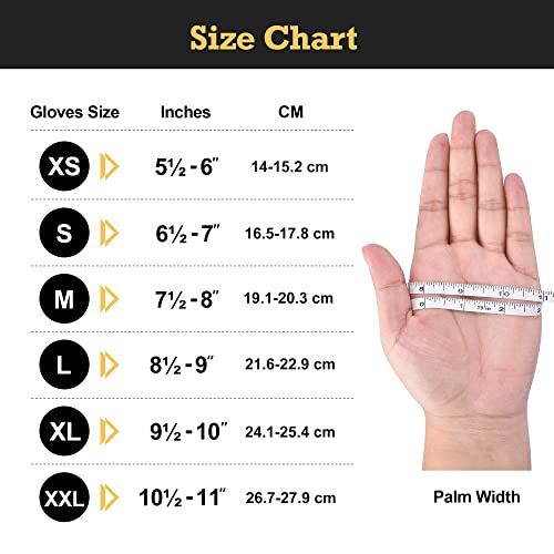 Disposable Nitrile Exam Gloves, 6-mil, Black, Heavy Duty W385813