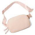 Belt Bag Two-Way Zipper Fanny Pack Crossbody Bags with Initial Letter Patch Cute Stuff for Teenager Girls Trendy Preppy Stuff for Teen Girls Birthday Gifts Cool Stuff for Teens (Lavender-K)