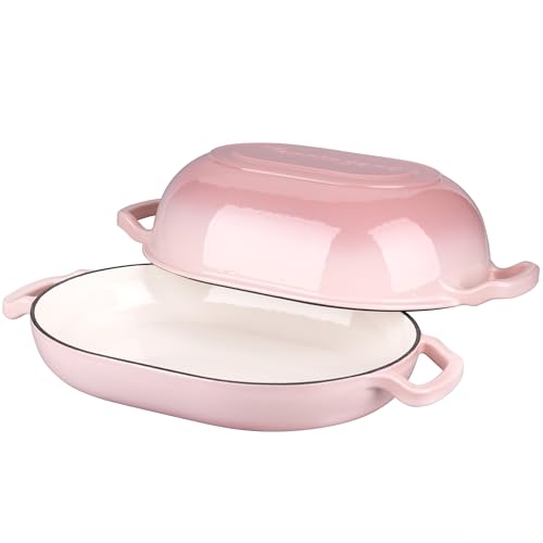 Enameled Cast Iron Dutch Oven with Lid for Bread Baking, 5QT M245