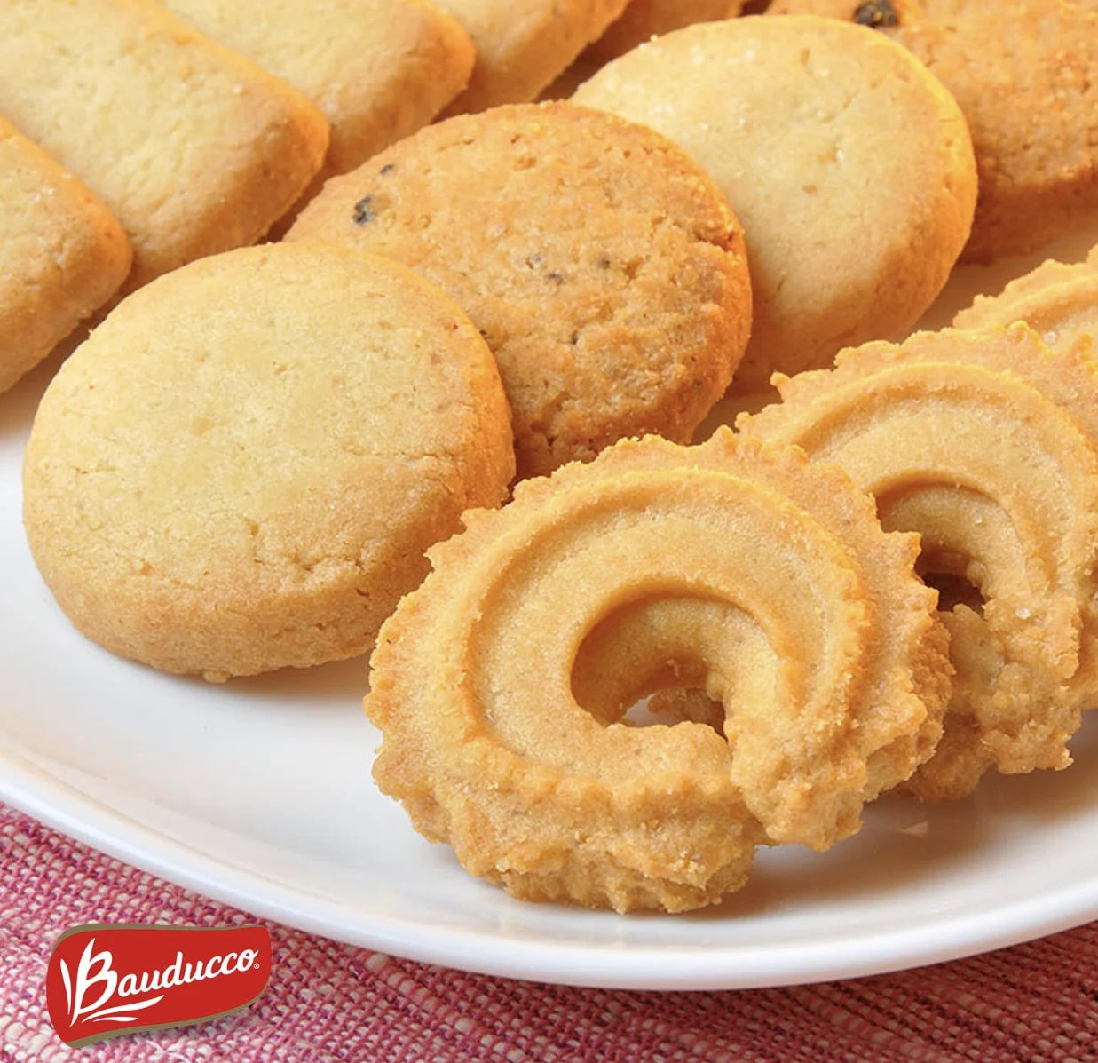 Butter Cookies in Tin, 12 oz, 2-Pack with Bonus Notepad Q9100