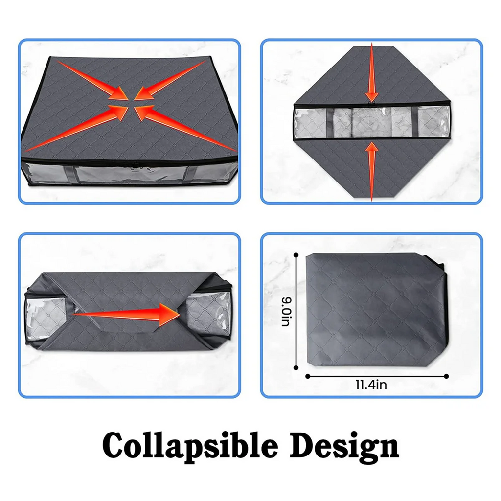Foldable Storage Bins for Clothes and Blankets J480212