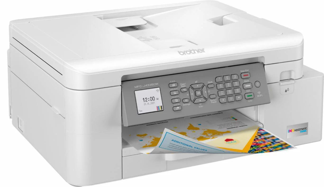 Wireless All-in-One Inkjet Printer with Scanner and Fax J433