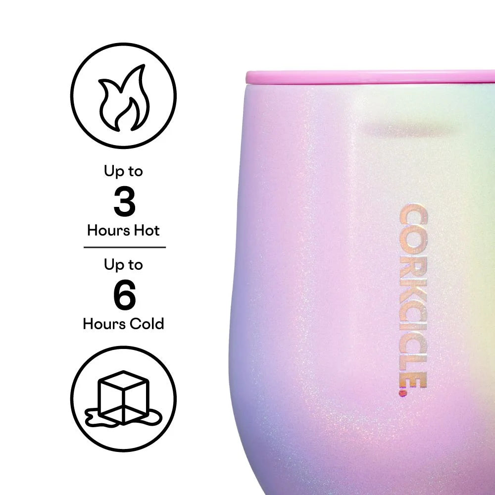 Stemless Insulated Wine Glass Tumbler, 12 oz, Stainless Steel J14829