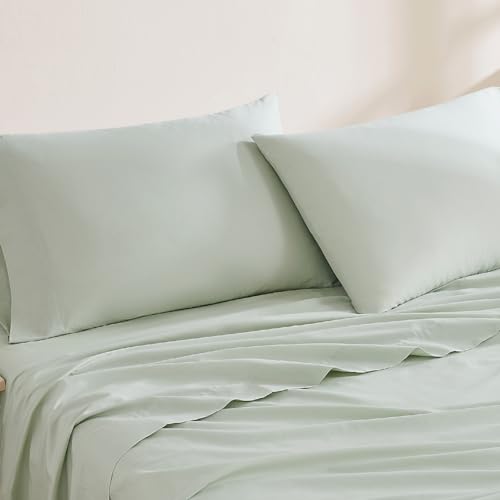 Luxury Cotton 144 Thread Count Organic Cotton 4-Piece Sheet Set, Queen, Navy