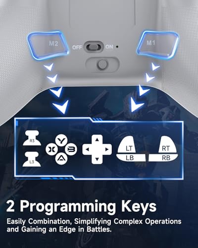Wireless Bluetooth Controller with Hall Joysticks for PC, Android, Steam and Switch E86358