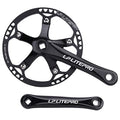 170mm Folding Road Bicycle Crank Arm Set 130 Bike Square Taper Crankset 45/47/53/56/58T Single Speed Chainring for 6-10 Speed