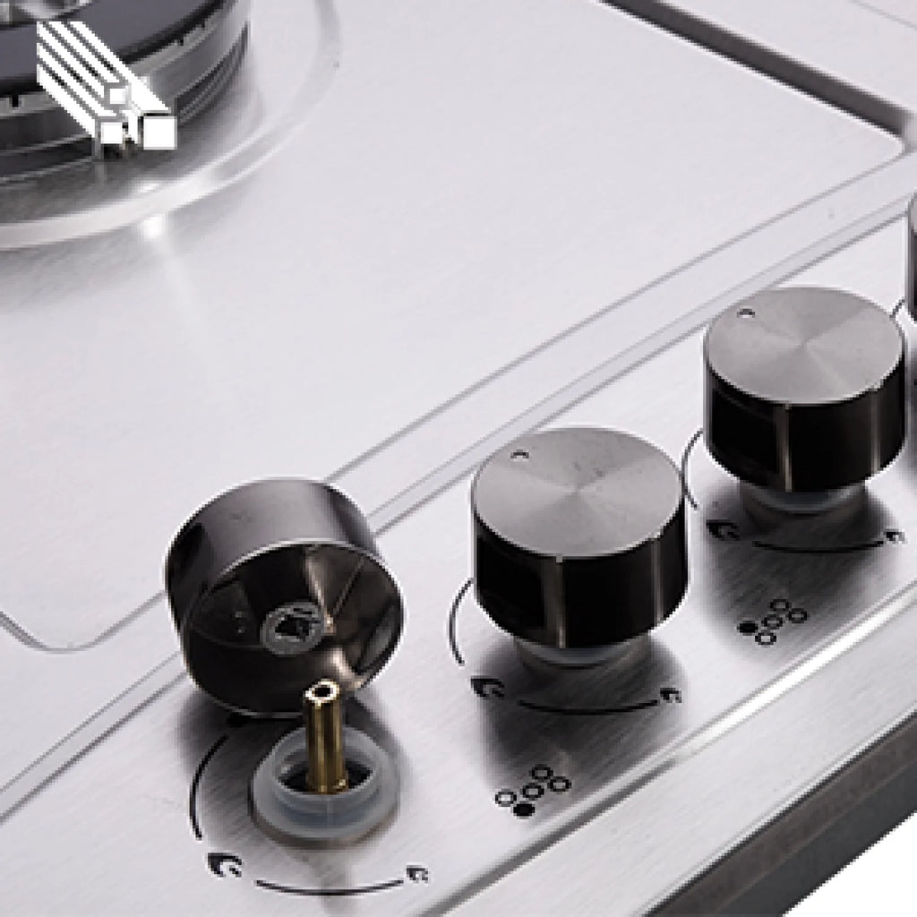 30" Propane Gas Cooktop, 5 Burner Built-in Stainless Steel, LPG/NG Dual Fuel with Regulator T515