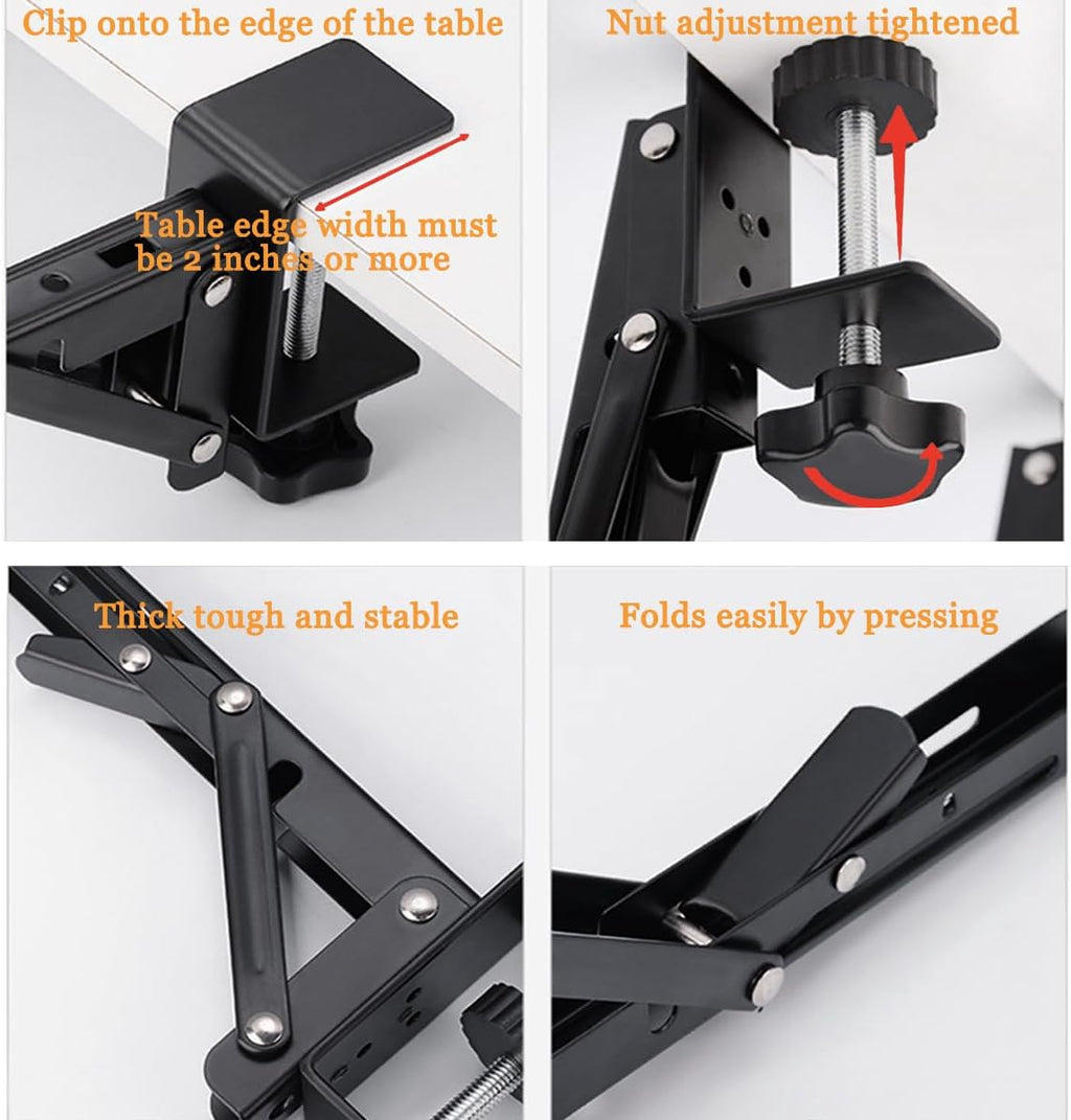 Foldable Desk Extender Bracket with Clamp G3825