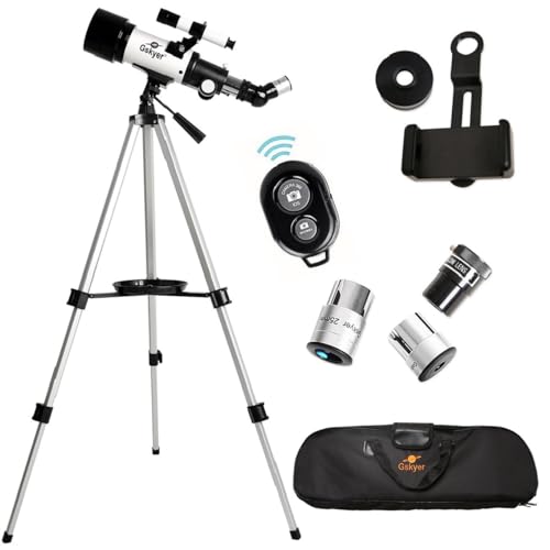70mm Aperture 400mm AZ Mount Refracting Telescope for Kids Beginners with Carry Bag Y259