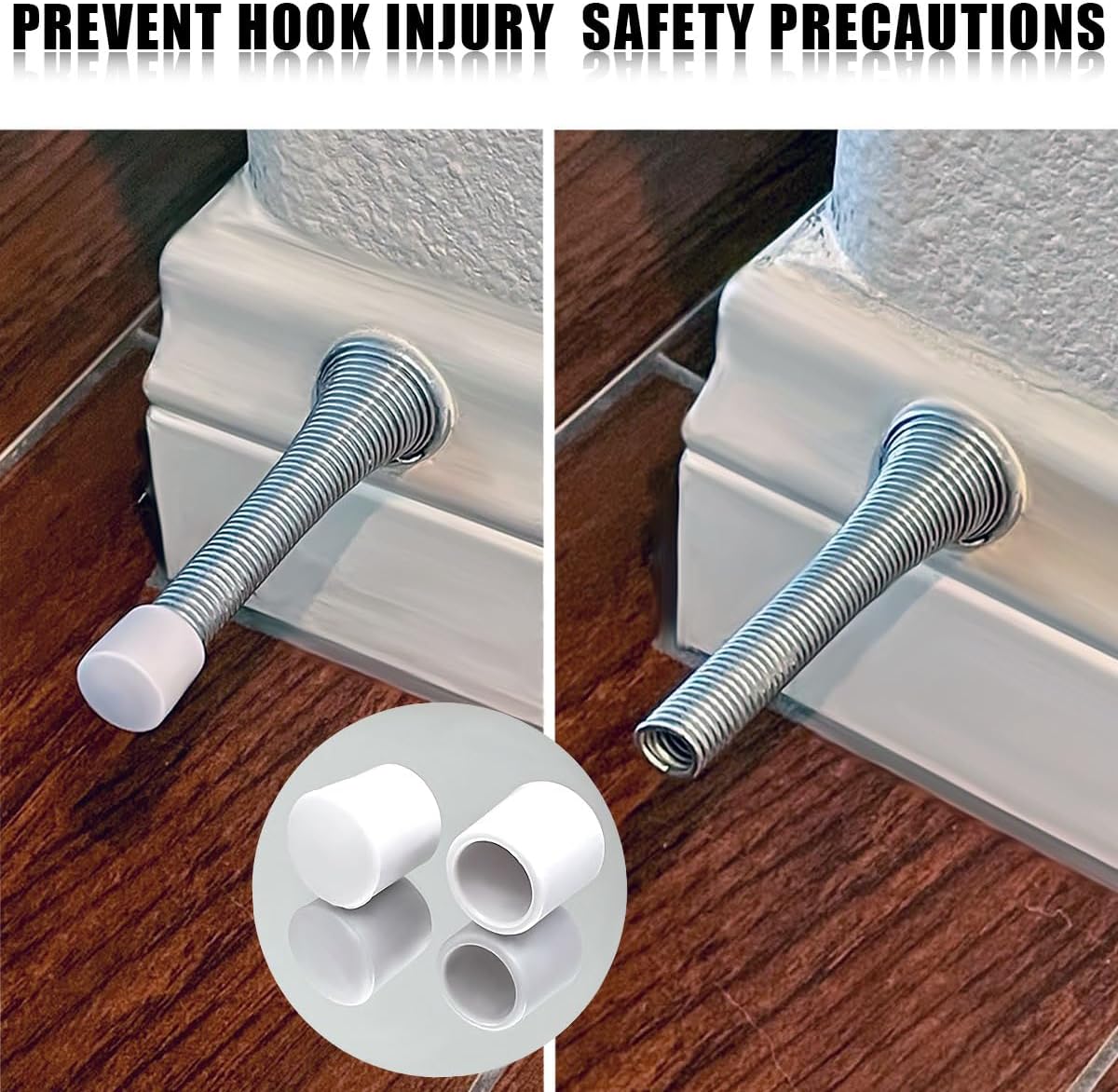 Door Stop Caps Rubber Tips for Wall Protection F401796