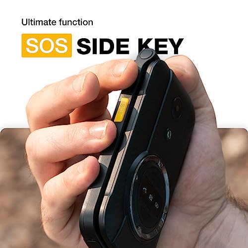 Rugged Flip Phone 4G LTE, Waterproof Drop-Proof, Large Keypad, Dual SIM M40245