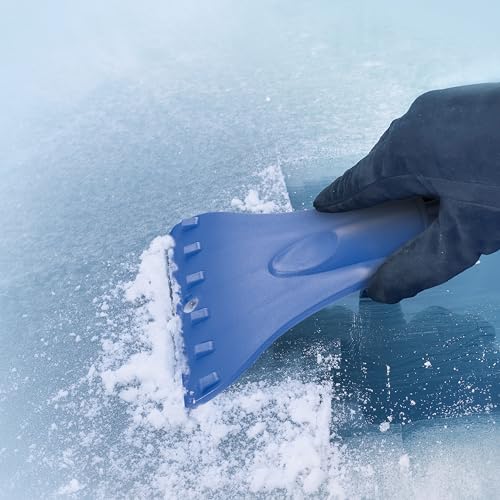 4-in-1 Telescoping Scratch-Free Snow Broom + Ice Scraper with LED Headlights L62799