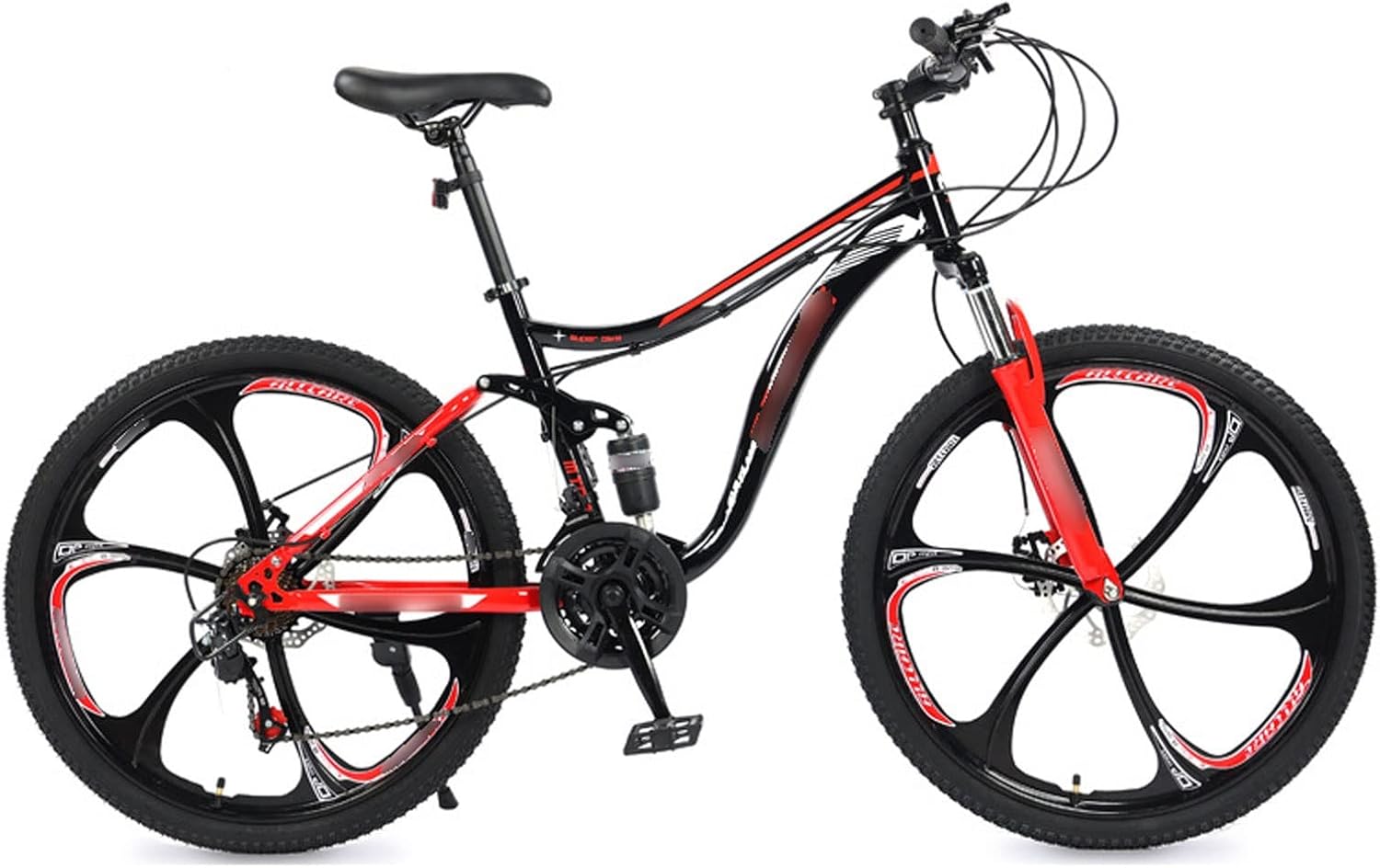 Mountain Bike Folding Bicycle Shock Absorption Disc Brake Variable Speed Soft Tail Mountain Bike Road Bikes Racing Bicycle