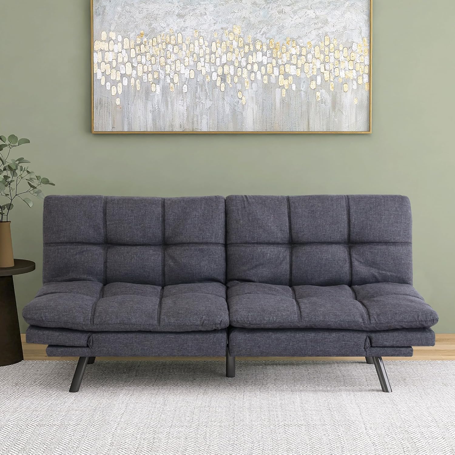 Futon Bed Sofa, Gray N385694