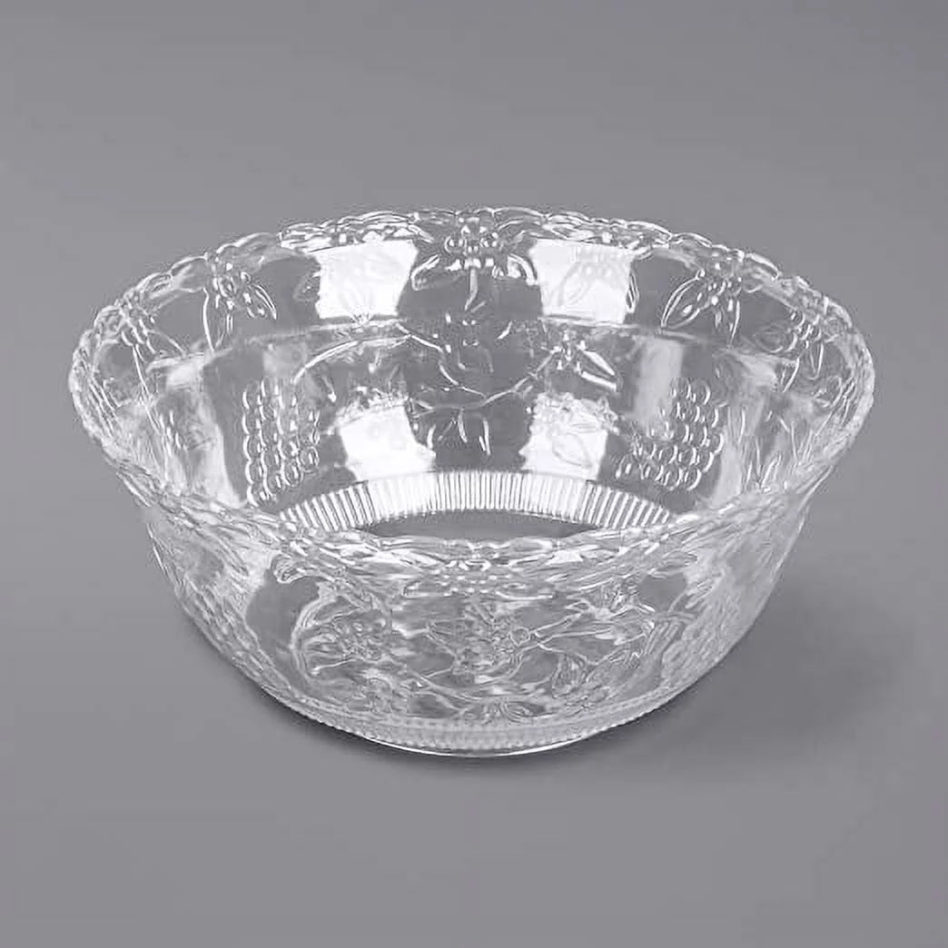 Clear Plastic Punch Bowl with Ladle, 2 Gallon O7444