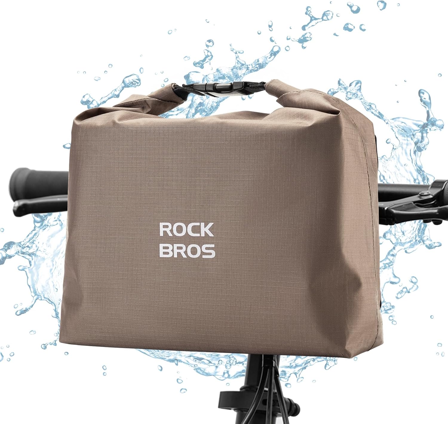 ROCKBROS Bike Handlebar Bag Portable Bike Bag Handlebar Bike Front Bag Lightweight Bicycle Handlebar Bag Bike Handlebar Storage Bag