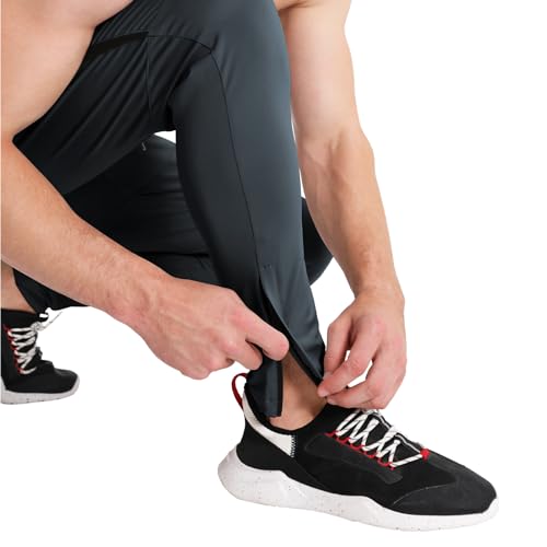 Men's Tapered Gym Joggers Lightweight Quick Dry with Pockets E107902